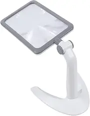 Healeved Magnifying Mirror Light Led 2.5X Magnification Adjustable Light Handheld Desktop Reading Magnifier