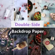 Double-Side Wood Grain Food Photography Backdrop Paper Background Photo Props