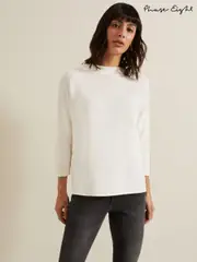 Phase Eight White Elise Ripple Jumper (F83134) | $136