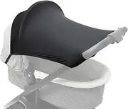Humkopnl Pram Sunshade Cover - Pram Rainproof UV-Protected Cover | Sun Rain Shade Canopy Cover for Car Seats, Pram, Pushchair, Stroller