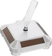 BESTYASH Display Stand Rotating Cards Base Jewelry Rotating Rack Rotating Display Turntable Rotating Watch Holder Rotating Platform Rotating Stand for Display Rotation Stand Silver Abs