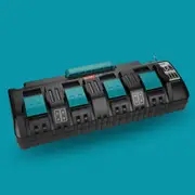 4 Port 18V Rapid Charger DC18SF for Makita 14.4V-18V Battery - BL1830 BL1840 BL1850 BL1860 BL1815 BL1430 DC18RD DC18RA etc
