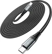 Dasku 100W USB C to USB C Cable (2-Pack 10FT+10FT) Type C Charger Cable 5A Fast Charging Cord Compatible with iPhone 16 Plus/16 Pro/15 Pro Max Samsung S24 S23 MacBook Air iPad Pro Carplay