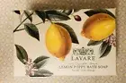 Lavare Lemon Poppy Bath Soap*XL-12oz/340g*Gift box*100% vegetable-based*NIB