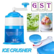 Manual Ice Shaver Crusher Shredding Snow Cone Maker Machine Create Drink Tool OZ
