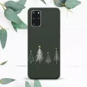 Cute Xmas Tree Line Art Green Case For Samsung Note 10 20 S20 S21 S22 S23 S24 FE