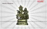 God Krishna and Radha Panchdhatu Idol Divine Energised Statue AD029 India