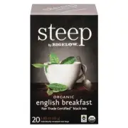 Bigelow 17701 1.6 oz Tea Bag Steep Tea - English Breakfast (20/BX) New