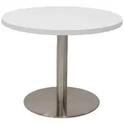 Rapidline Stainless Steel Base Coffee Table White