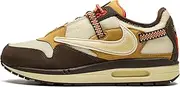 [Nike] Men's Air Max 1 Lv8 Running Shoe, Baroque Brown/Lemon Drop-wheat, 10.5