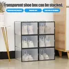 Moisture-proof Shoe Box Organizer Stackable Plastic for Closet Space Saving