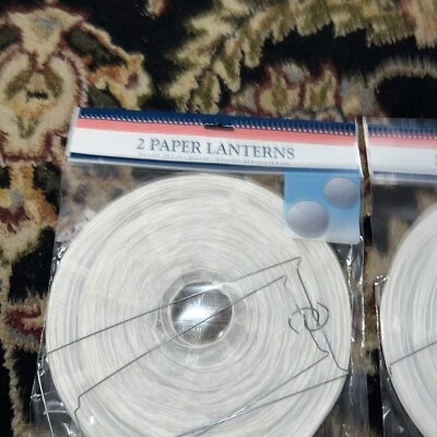 6 Paper Lanterns White Party Decor Wedding