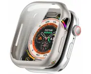 For Apple Watch Series 10, 46-mm Case, Electroplated Grippy Cover, Starlight