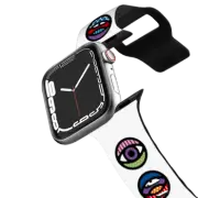 Apple Watch Series 4-6, SE (40mm) Impact Band Eyeconic 2 Watch Band (White)