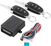 XIYINAPST Universal Car Alarm System Keyless Central Lock Remote Control Kit Black for Car Security and Convenience