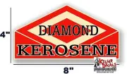 8" DIAMOND DX KEROSENE GAS PUMP OIL TANK DECAL