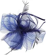 [Healvian] Retro Fascinator Headband for Women Elegant Tea Party Accessory for Weddings Cocktails and Special Occasions Versatile Hairpiece with Delicate Mesh Design