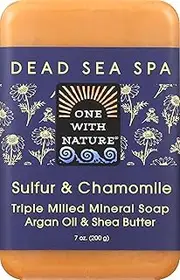 One With Nature Bar Soap, Chamomile and Sulfur, 7 Ounce