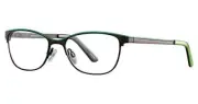 Marie Claire MC6231 Women's Square Reading Glasses Black Green 51mm +1.25 Power