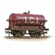 Bachmann 37-661A - 14T Tank Wagon 'ICI' Maroon (Weathered) OO Gauge
