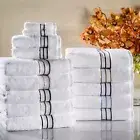 2-Piece Turkish Cotton Ultra Plush Soft Highly Absorbent Modern Bath Sheet Set