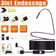 6LED USB Snake Endoscope: HD Inspection Camera for Android Type C