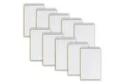 10pc Spirax 563B Reporters Note Pad Notebook Stationery 7mm Ruled 300Pgs Yellow