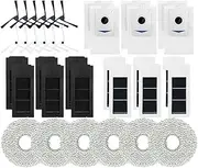 Robot Vacuum Kit, Compatible for Ecovacs X2 / X2 Omni / X2 Pro, Vacuum Cleaner Side Brush Hepa Filter Dust Bag Mop Cloth Accessories