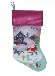 Disney's Peppa Pig Stocking with Hot Pink Foil/Felt Cuff 17"