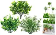 6 Bundles Artificial Greenery Stems Mixed Fake Plants Eucalyptus Stems Babys