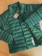 NEW! PATAGONIA Women Down Sweater Jacket—(L)—800 Goose Down Fill—“CONIFER GREEN”