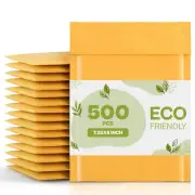 500 #CD Kraft Bubble Padded Envelopes Mailers 7.25 x 8