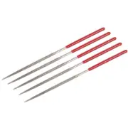 5pcs 2mm x 100mm Round Needle Diamond File 150 Grits for Metal Glass Stone