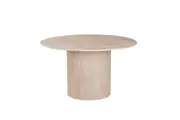 Raimon Furniture Orazio Faux Marble Wooden Frame Kitchen Dining Table 130cm Travertine