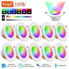 Tuya Smart LED Downlight Recessed Ceiling Lamp RGB Dimmable For Alexa Google
