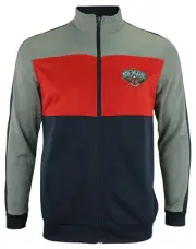 OuterStuff NBA Youth New Orleans Pelicans Performance Full Zip Stripe Jacket