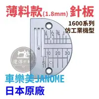 在飛比找Yahoo!奇摩拍賣優惠-台灣出貨-日本原廠 車樂美 薄料款1.8mm 針板 1600