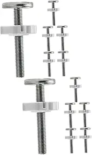 Vaguelly 2sets Dog Barrier Extension Kit Baby Gate Extension Rods Pressure Mount Spindle Rods 6pcs*2