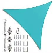 COLOURTREE Canopies 28'x28' Water Resistant Sun Shade Triangle Patio Turquoise