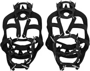 18 Spikes Crampons Hiking Walking Climbing Ice Snow Traction Grip Cleats Suitable for Outdoor Activities and Various Shoes