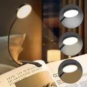 3Colors USB Book Light Rechargeable Reading Light Warm Cool White Daylight Porta