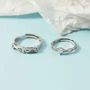 Couple Matching Alloy Ring Knight - One Size