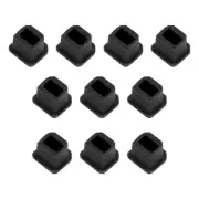 USB Type-B Anti Dust Plug Port Dust Silicone Covers Caps Stoppers Black 30pcs
