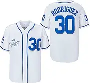 [luqiaomaoyi] Men's #30 The Sandlot Benny The Jet Rodriguez Movie Baseball Jersey Stitched Christmas Summer S-3XL