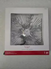 Ashland Christmas Glitter Snowflake Silver Lighted Tree Topper 10 Lights Remote
