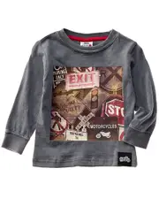 Mish Mish Traffic Signs Enzyme Jersey T-Shirt 4 Grey