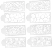 NUOBESTY Leopard Cow Pattern Cake Lace Molds Printing Templates Cake Decoration Stencils DIY Craft Tools Set