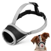 Pet Muzzle No Bark Dog for Biting Medium Sized Large Mouth Cover Leash