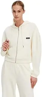 [Karl Lagerfeld Paris] KARL LAGERFELD Damen Essential Logo Zip Up Essential Zip-Up, Black