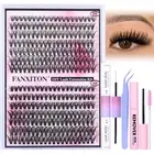 DIY Lash Extension Kit Natural Lash Clusters 30D+40D Mix 9-16 mm D lndividual...